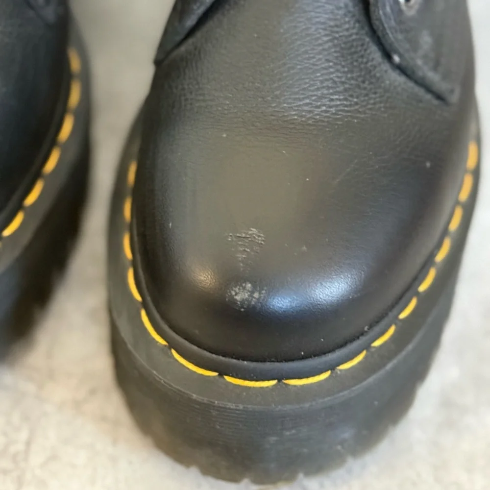 Dr. Martens Jadon Faux Fur Lined Leather Platform Boots - Picture 6 of 10
